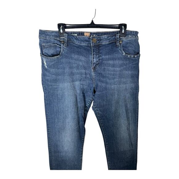 Kut From The Kloth Jeans Womens 14 Blue Katy Boyfriend Straight Leg Medium Wash - Picture 2 of 12